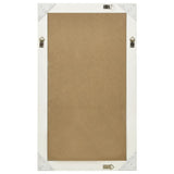 NNEVL Wall Mirror Baroque Style 60x100 cm White