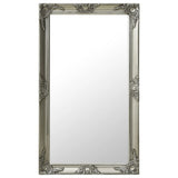 NNEVL Wall Mirror Baroque Style 60x100 cm Silver