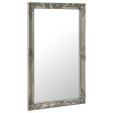 NNEVL Wall Mirror Baroque Style 60x100 cm Silver