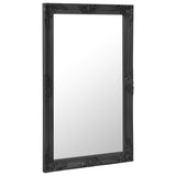 NNEVL Wall Mirror Baroque Style 60x100 cm Black