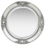 NNEVL Wall Mirror Baroque Style 50 cm Silver