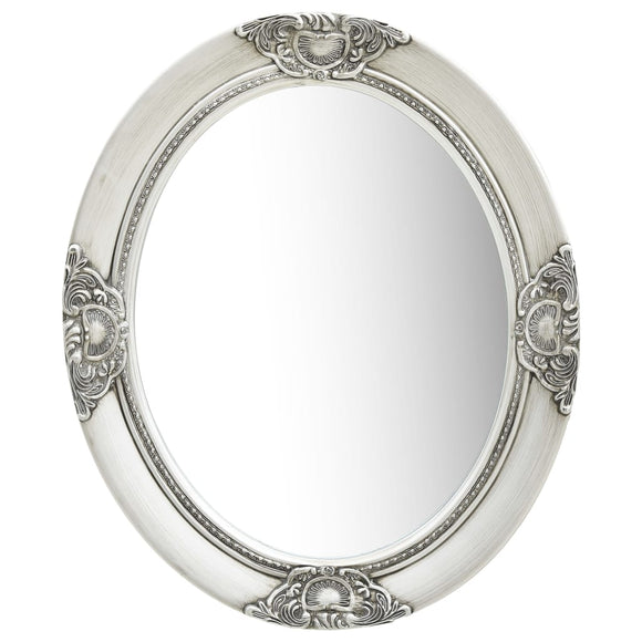 NNEVL Wall Mirror Baroque Style 50x60 cm Silver