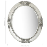 NNEVL Wall Mirror Baroque Style 50x60 cm Silver