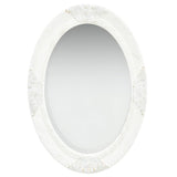 NNEVL Wall Mirror Baroque Style 50x70 cm White