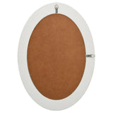 NNEVL Wall Mirror Baroque Style 50x70 cm White