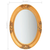 NNEVL Wall Mirror Baroque Style 50x70 cm Gold