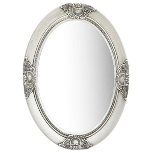NNEVL Wall Mirror Baroque Style 50x70 cm Silver