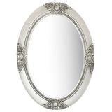 NNEVL Wall Mirror Baroque Style 50x70 cm Silver