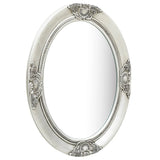 NNEVL Wall Mirror Baroque Style 50x70 cm Silver