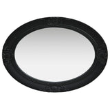 NNEVL Wall Mirror Baroque Style 50x70 cm Black