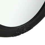 NNEVL Wall Mirror Baroque Style 50x70 cm Black