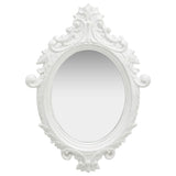NNEVL Wall Mirror Castle Style 56x76 cm White