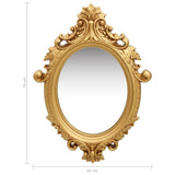 NNEVL Wall Mirror Castle Style 56x76 cm Gold