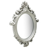 NNEVL Wall Mirror Castle Style 56x76 cm Silver