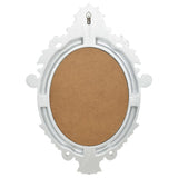NNEVL Wall Mirror Castle Style 56x76 cm Silver