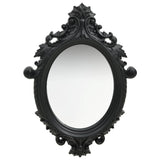 NNEVL Wall Mirror Castle Style 56x76 cm Black