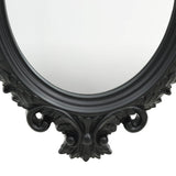 NNEVL Wall Mirror Castle Style 56x76 cm Black