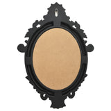 NNEVL Wall Mirror Castle Style 56x76 cm Black