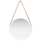 NNEVL Wall Mirror with Strap 40 cm White
