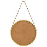 NNEVL Wall Mirror with Strap 40 cm Gold