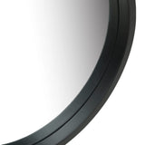 NNEVL Wall Mirror with Strap 40 cm Black