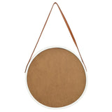 NNEVL Wall Mirror with Strap 50 cm White