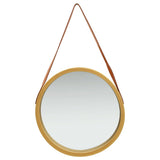 NNEVL Wall Mirror with Strap 50 cm Gold