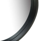 NNEVL Wall Mirror with Strap 50 cm Black