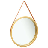 NNEVL Wall Mirror with Strap 60 cm Gold