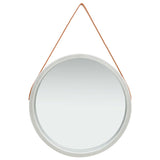 NNEVL Wall Mirror with Strap 60 cm Silver
