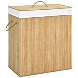 NNEVL Bamboo Laundry Basket 100 L