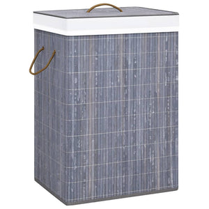 NNEVL Bamboo Laundry Basket Grey 72 L