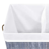 NNEVL Bamboo Laundry Basket Grey 100 L