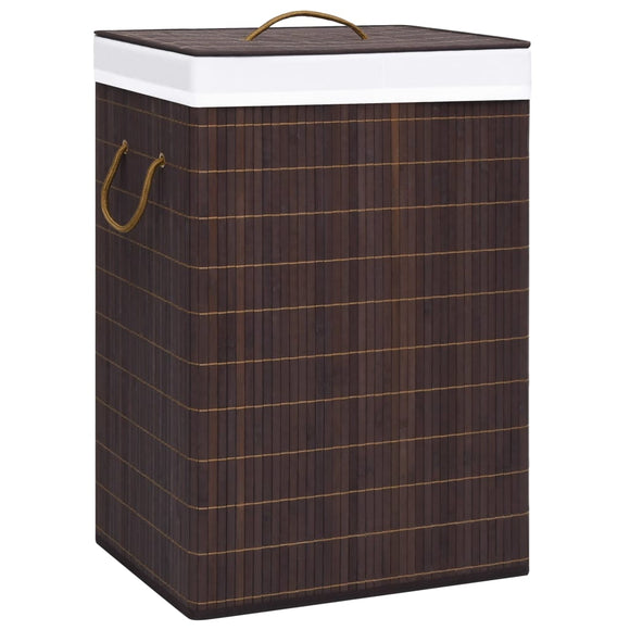 NNEVL Bamboo Laundry Basket Brown 72 L