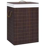 NNEVL Bamboo Laundry Basket Brown 72 L