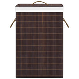 NNEVL Bamboo Laundry Basket Brown 72 L