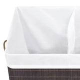 NNEVL Bamboo Laundry Basket Brown 100 L