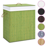 NNEVL Bamboo Laundry Basket Green 100 L