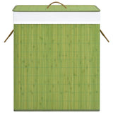 NNEVL Bamboo Laundry Basket Green 100 L