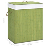 NNEVL Bamboo Laundry Basket Green 100 L