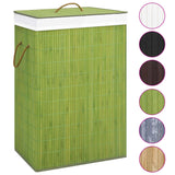 NNEVL Bamboo Laundry Basket Green