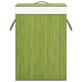 NNEVL Bamboo Laundry Basket Green