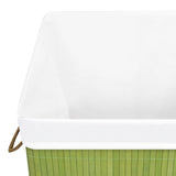 NNEVL Bamboo Laundry Basket Green