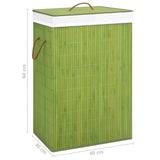 NNEVL Bamboo Laundry Basket Green