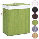 NNEVL Bamboo Laundry Basket Green 83 L