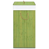 NNEVL Bamboo Laundry Basket Green 83 L