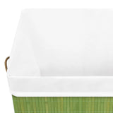 NNEVL Bamboo Laundry Basket Green 83 L