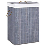 NNEVL Bamboo Laundry Basket Grey