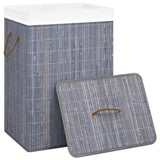 NNEVL Bamboo Laundry Basket Grey