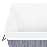 NNEVL Bamboo Laundry Basket Grey